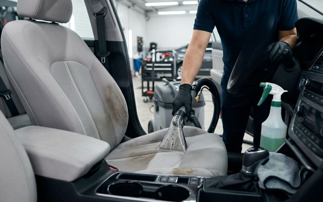 Pranie tapicerki samochodowej: kiedy warto oddać auto specjalistom?