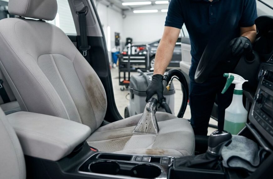Pranie tapicerki samochodowej: kiedy warto oddać auto specjalistom?